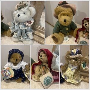 5 NWT Bears Included. 3 Boyds Bears, 1 Ganz, 1 Bearington. NEVER USED